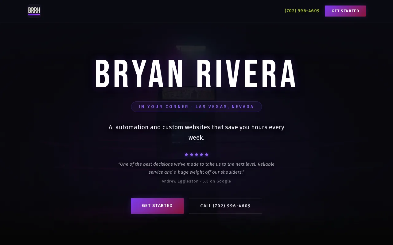 Bryan Rivera: visual reference for 1. Bryan Rivera — Custom AI Automation for Service Teams